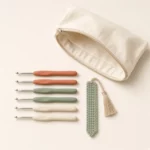 Set of six ergonomic crochet hooks